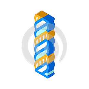 triplex wire cable isometric icon vector illustration