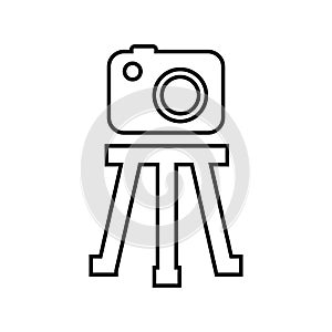 tripod camera photographic icolated icon design photo
