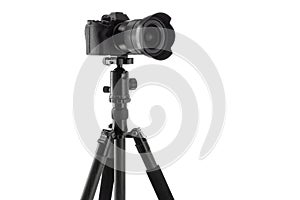 Tripod For Camera Stand With Hydraulic Head Ball isolated on white background