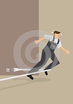 Tripping Accident Vector Illustration