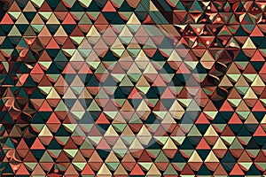 a trippy optical illusion of repeating triangles, with each one getting smaller in size