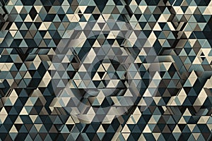 a trippy optical illusion of repeating triangles, with each one getting smaller in size