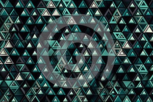 a trippy optical illusion of repeating triangles, with each one getting smaller in size