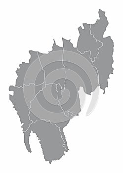 Tripura administrative map
