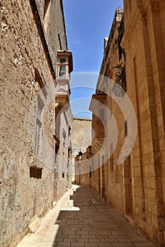 Triq Inguanez (Inguanez Street) in Mdina, Malta