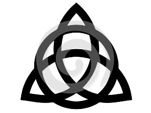 Triquetra icon silhouette vector art