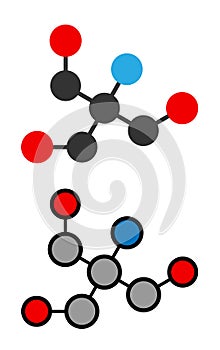 Tris buffering agent molecule. Also known as tromethamine photo