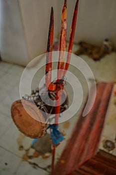 Trishool with damroo of lord shiva