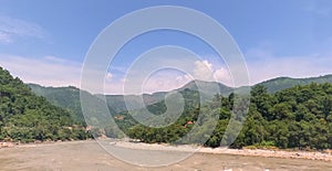 Trishuli river stream in Central Nepal