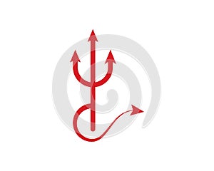 Trisula Devil logo vector