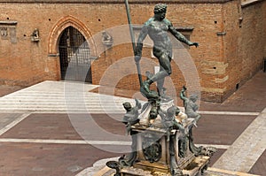 Triton Fountain in Bologna Italy