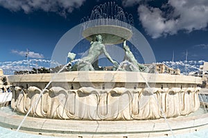 The Triton Fountain Valletta Malta