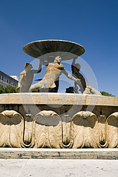 Triton fountain valletta malta photo