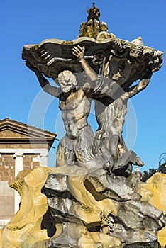 Triton`s Fountain in Rome