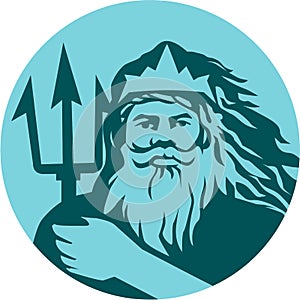 Triton Trident Front Circle Retro