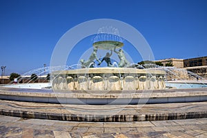 Tritons Fountain in Malta