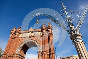 Triumph Arch (Arc de Triomf), Barcelona, Spain photo