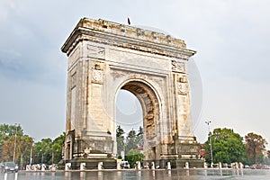 Triumph Arch in Bucharest, Romania. photo