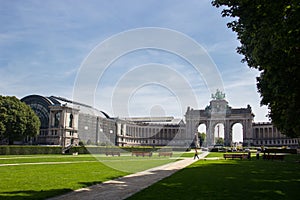 The Triumphal Arch or Arc de Triomphe in Brussels, Belgium