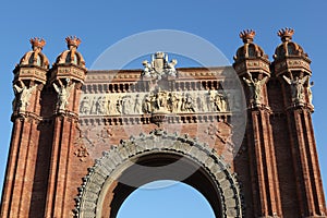 Triumphal arch in barcelona