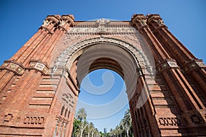 Triumphal Arch in Barcelona photo