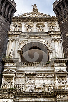 Triumphal arch of the Castel Nuovo, Naples photo