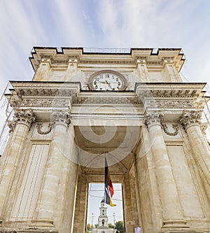 Triumphal arch in Chisinau