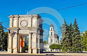 The Triumphal Arch in Chisinau photo