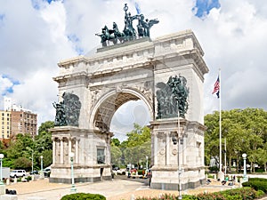 Triumphal Arch at the Grand Army Plaza in Brooklyn, New York