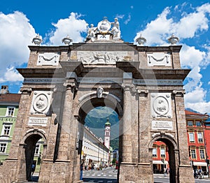 Triumphal arch in Innsbruck Austria