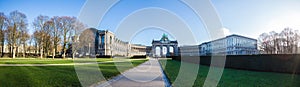 Triumphal arch and jubelpark brussels belgium high definition panorama