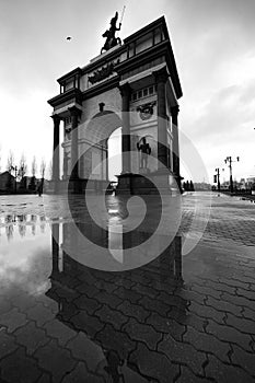 Triumphal arch. Kursk, Russia