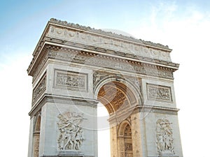Triumphal arch , Napoleon Bonaparte Paris France photo