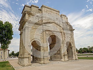 The Triumphal Arch of Orange French: Arc de triomphe d`Orange UNESCO World Heritage Site