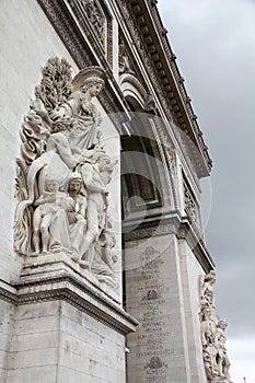 Triumphal Arch in Paris, France