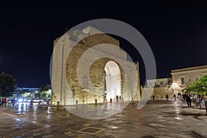 Triumphal arch, Porta Napoli. Lecce, Salento, Puglia, Italy