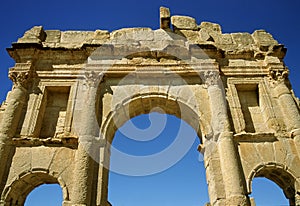 Triumphal arch in Sufetula