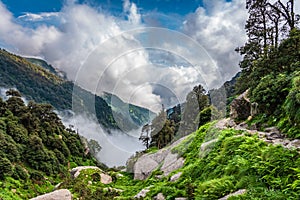 Triund hiking trail