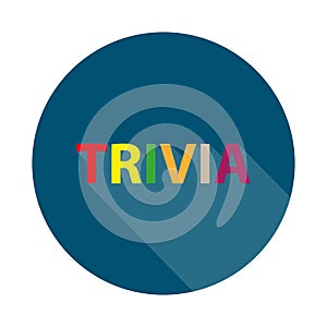 trivia badge on white