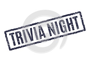 Trivia night background stamp quiz illustration design