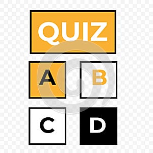 Trivia quiz glyph icon. Question-answer game.