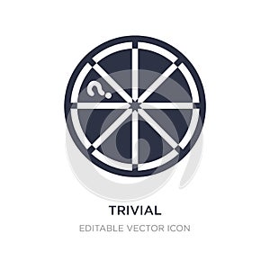 trivial icon on white background. Simple element illustration from Gaming concept photo