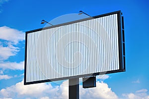 Trivision advertising billboard mockup photo