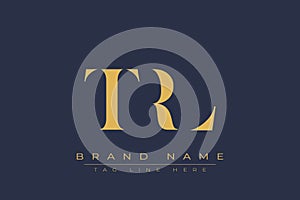 TRL abstract letter logo design