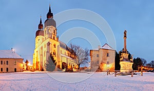 Trnavský kostel, Slovensko, panorama
