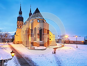 Trnava church, Slovakia - Saint Nicolas at winter