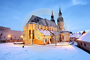 Trnava church, Slovakia - Saint Nicolas at winter