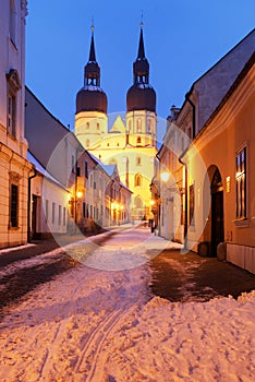 Trnavský kostol, Slovensko - Mikuláš v zime