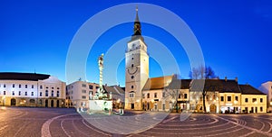 Trnava city - Slovakia, main square with tower