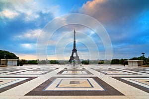 Trocadero sunrise cloudscape